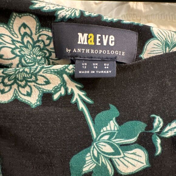 Maeve by Anthropologie Lille Floral Midi Skirt with Side Slit and Zip Size 12 - Picture 4 of 5